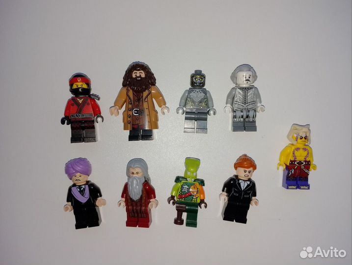 Lego минифигурки Ninjago Marvel Star Wars HP