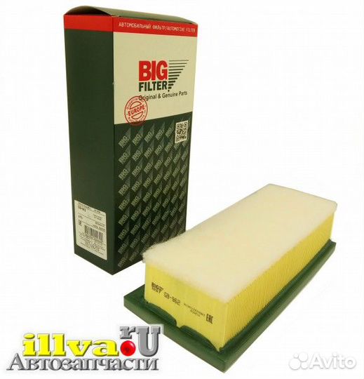 Фильтр воздушный двигателя BIG Filter