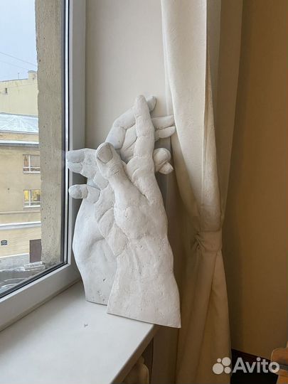 Большое панно на стену барельеф Сотворение Адама