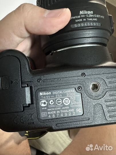 Зеркальный фотоаппарат nikon d3100