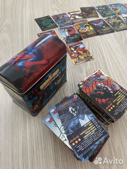 Карточки человек паук герои и злодеи