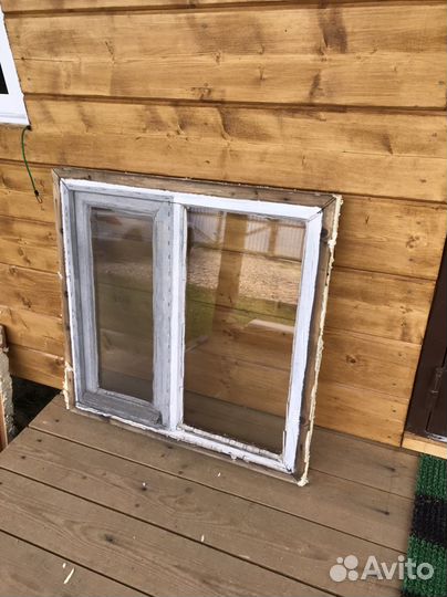 Окна деревянные в сборе б/у