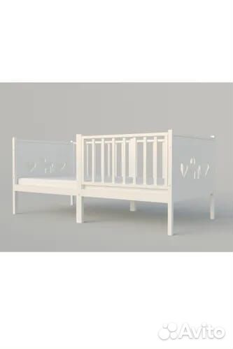 Кроватка высокий борт Лисенок детская берёза