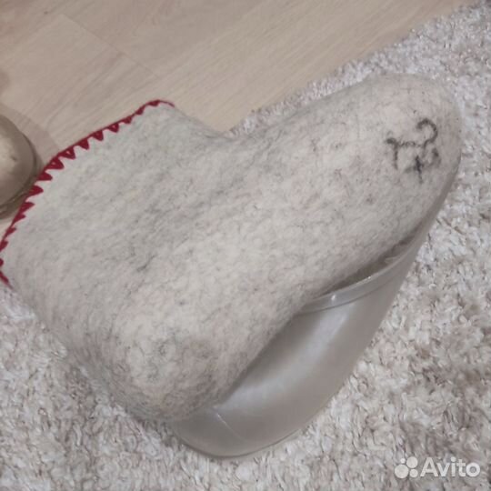 Валенки женские 40 размер с галошами