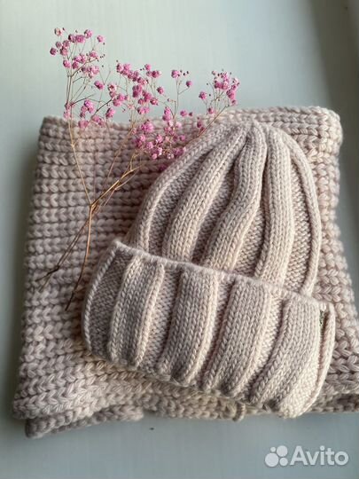 Комплект шапка и снуд