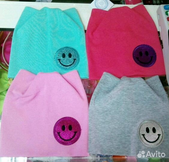 Шапочки трикотажные,двойные