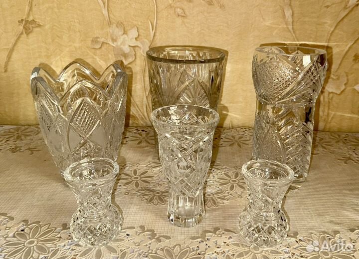 Ваза хрусталь Чехия