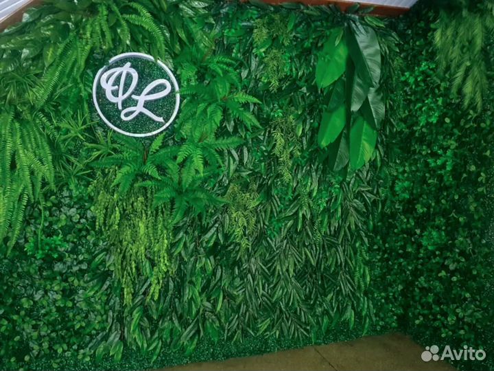 Оформление искусственными растениями