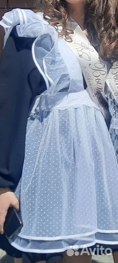 Белый школьный фартук