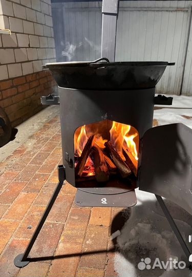 Печь для казана 8,10,12,16,22. Литров