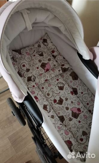 Комплект белья в коляску. Новый