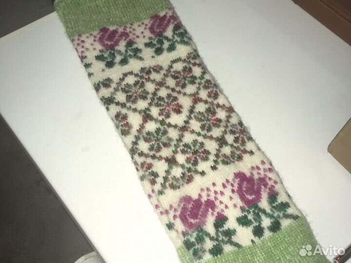 Шерстяные носки-гольфы