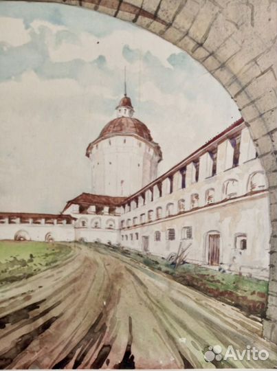 Репродукция акварели Париж