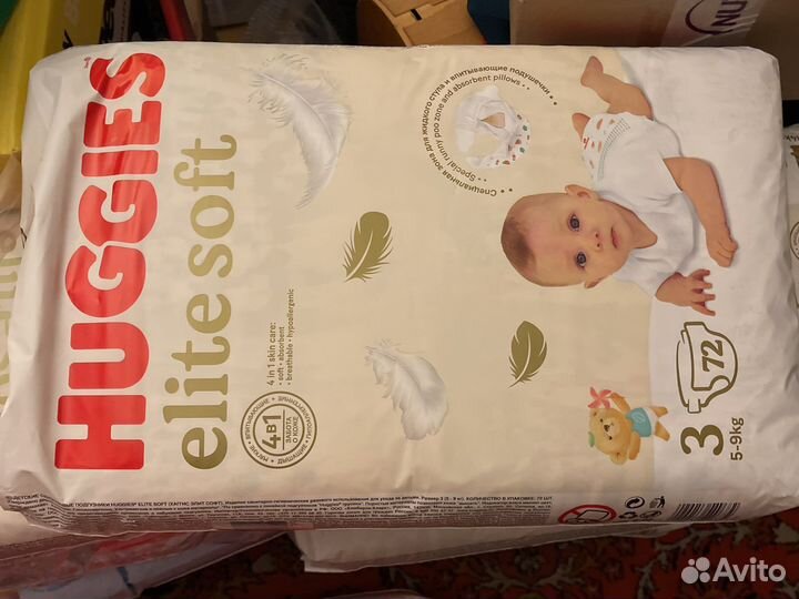 Подгузники Хаггис elite soft 3, comfort