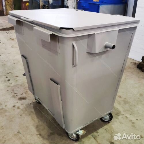 Мусорный евроконтейнер из металла 1,1 м3 Арт 22789