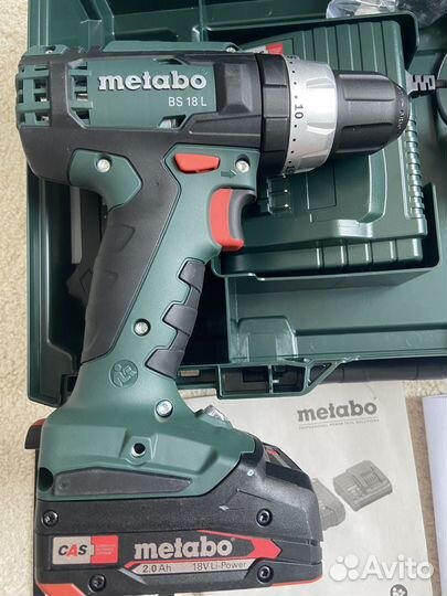 Дрель-шуруповерт Metabo BS 18 L 18В 2Ач 2АКБ+зу