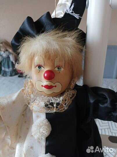 Клоун фарфоровый кукла (старинный)