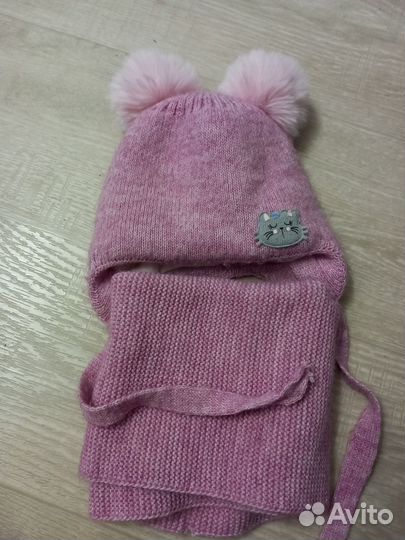 Комплект шапка, шарф