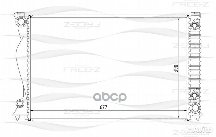 KK0102 радиатор Audi A6 04 KK0102 free-Z
