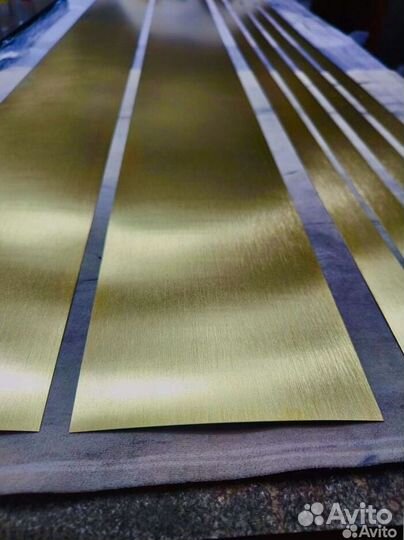 Полоса латунь полированная, вставка