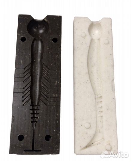 Формы для литья силиконовых приманок 8 штук