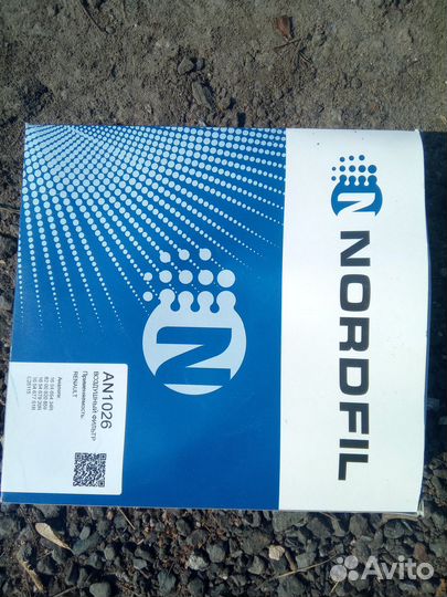 Nordfil AN1026 фильтр воздушный на renault