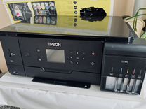 Принтер мфу цветной Epson L7160 с wi-fi снпч
