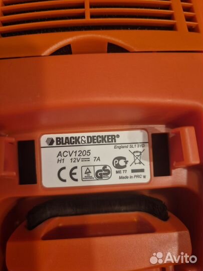 Пылесос для авто Black & Decker ACV1205, новый