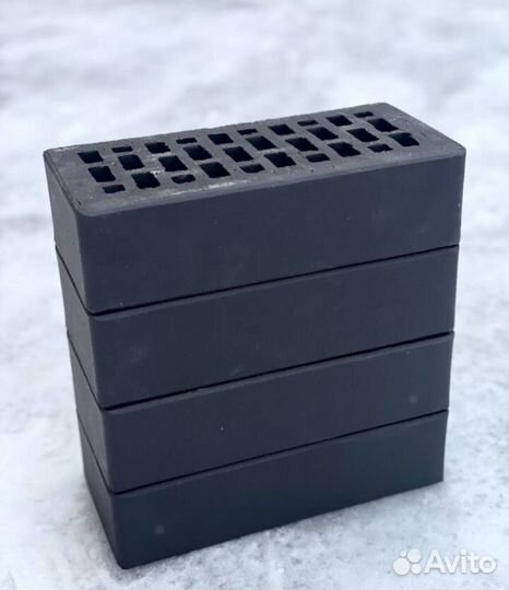 Кирпич облицовочный Графитовый 1нф