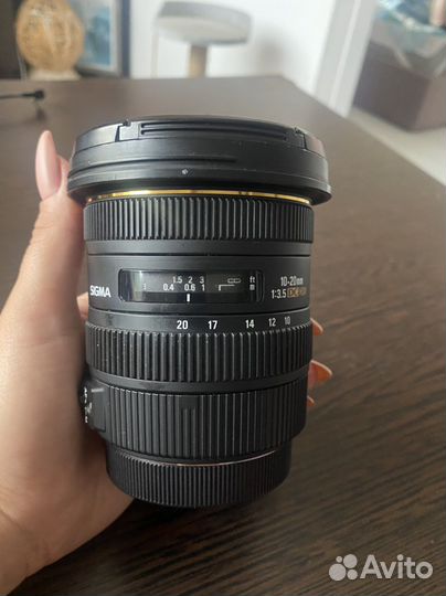 Объектив Sigma 10-20 F3,5 Canon
