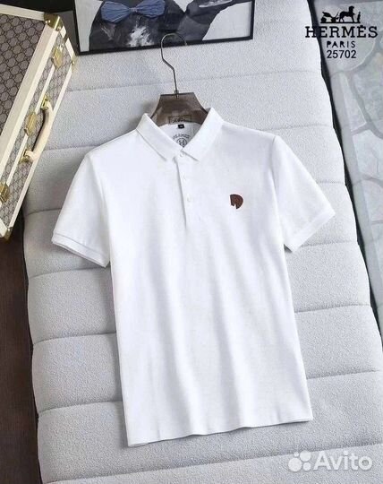 Поло мужские летние Hermes (M-3xl)