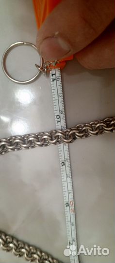 Мужская серебряная цепь