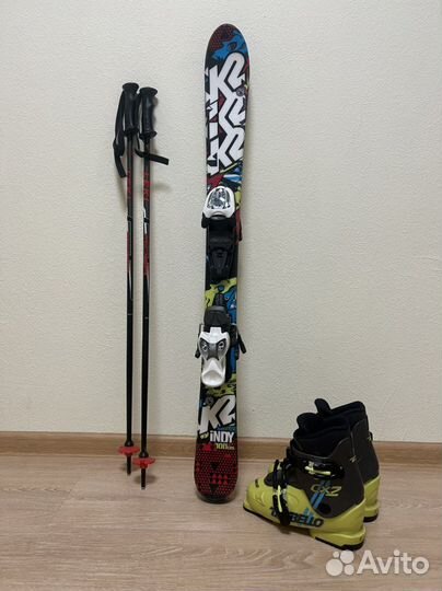 Горные лыжи детские комплект 110