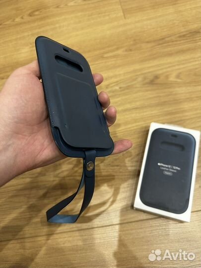 Кожаный чехол iPhone 12 pro