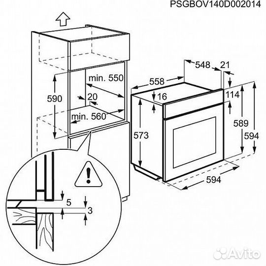 Духовой шкаф electrolux eob93434ak