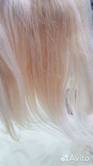 Волосы натуральные на заколках 25см