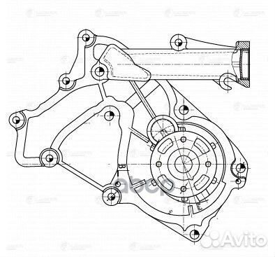 Насос водяной для а/м Hyundai iX55 (08) /Kia