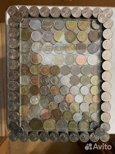 Книга из монет номиналом 5 копеек