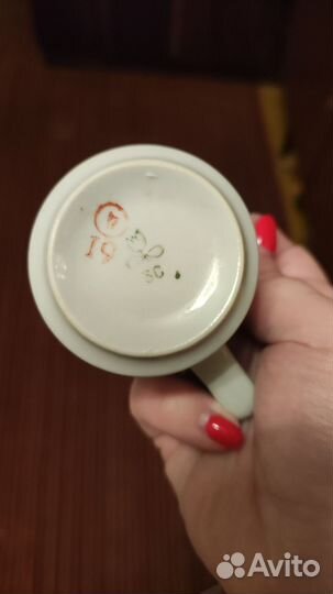 Чашка с блюдцем кофейный СССР