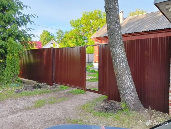 Откатные ворота под ключ