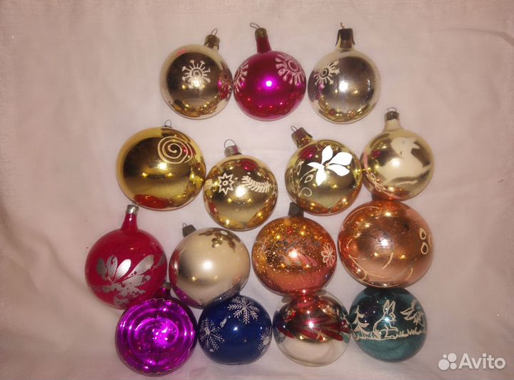 Ёлочные игрушки Шары СССР