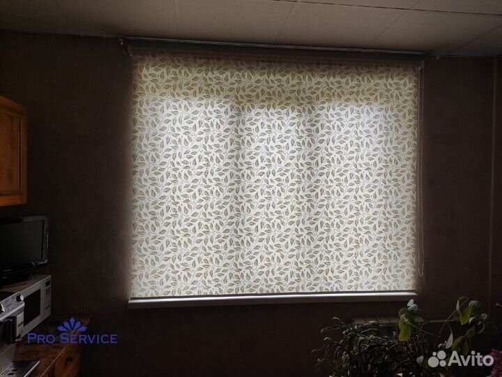 Рулонные шторы блэкаут день ночь