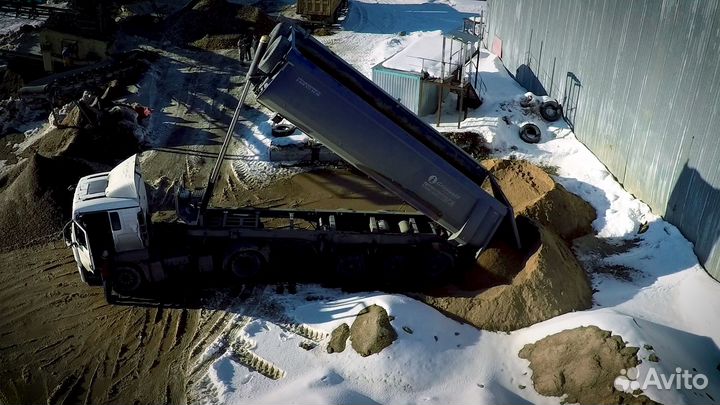 Щебень известковый от 100 м2 для дорожных работ