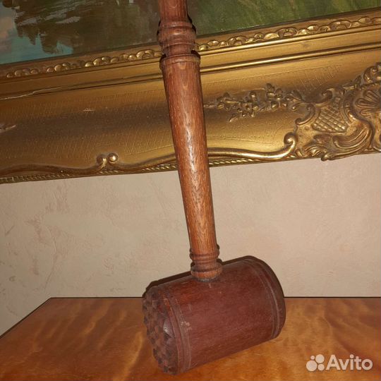 Молоток старинный дерево доя отбивных