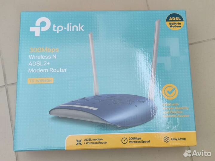 Маршрутизатор роутер tp-link td-w8960n adsl N300