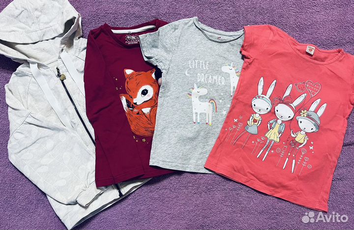 Вещи пакетом для девочки 116