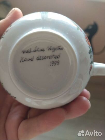 Чашка с блюдцем фарфор cepelia opole