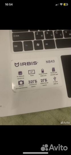 Нетбук irbis nb43