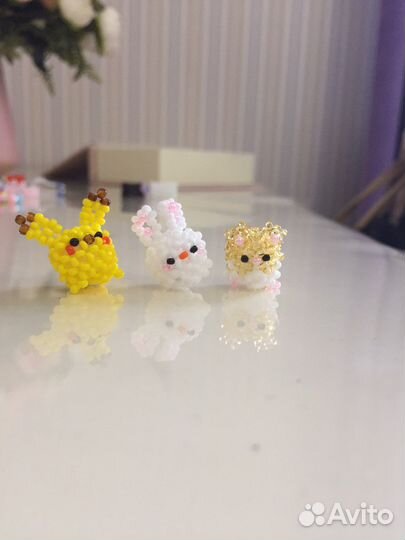 Мини амигруми из бисера