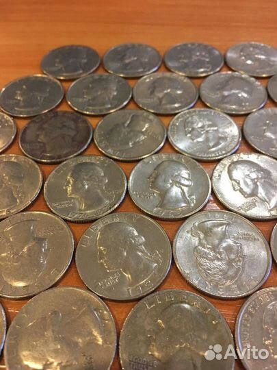 Коллекция монет quarter dollar liberty